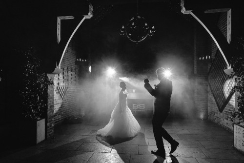 Bride and Groom dancing to the Wedding Disco in Gloucester