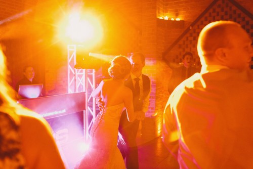 Guests dancing to the Wedding DJ in The Cotswolds