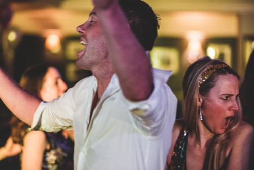 Guests dancing to the Wedding Disco in Stow-on-the-Wold