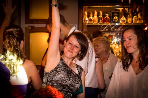 Guest dancing at Brockencote Hall