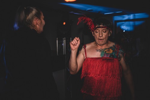 More guests dancing to the Party DJ at Ellenborough Park in Cheltenham, Gloucestershire
