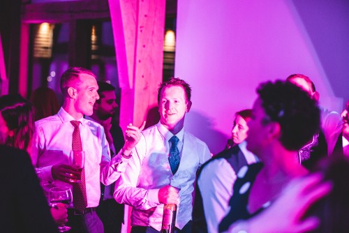 Groom dancing to the Mobile DJ at The Mill Barns in Alveley, Shropshire