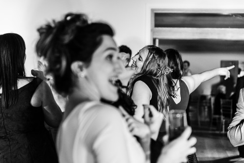 A guest dancing to the Mobile Disco at Hyde House and Barn in Stow-on-the-Wold