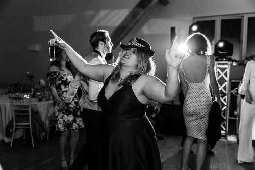 Guest dancing to the Mobile Disco in Bromsgrove