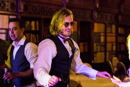 Guest dancing at Ettington Park Hotel