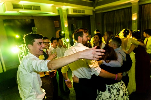 Guest dancing to the Wedding Disco in Warwick