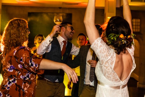 Guest dancing to the Wedding Disco in Shrewsbury