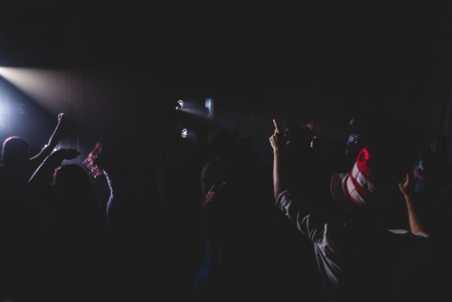 Guests dancing to the Mobile DJ at Middleton Hall in Tamworth, Staffordshire