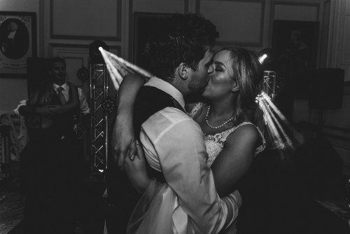 Bride and Groom dancing to Wedding Disco at Middleton Hall in Tamworth, Staffordshire