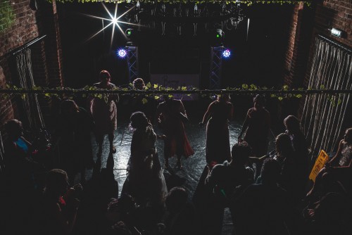 Full dancefloor dancing to the Mobile Disco at Curradine Barns in Shrawley, Worcestershire