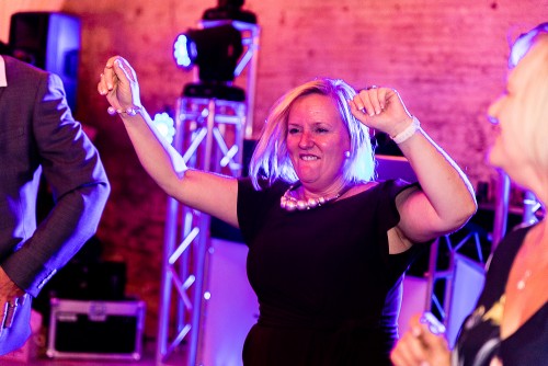 Another guest dancing to the Mobile Disco at Calke Abbey