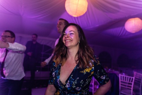 Guest dancing to the Wedding Disco in Walsall
