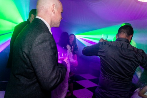 More guests dancing to the Mobile Disco at Whittington Cricket Club in Lichfield, Staffordshire