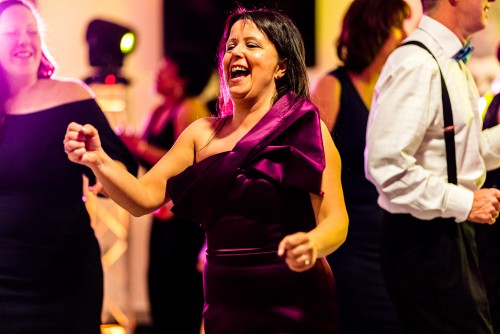 Guest dancing to the Mobile Disco in Shropshire