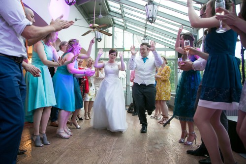 Bride and Groom dancing at Penyard House