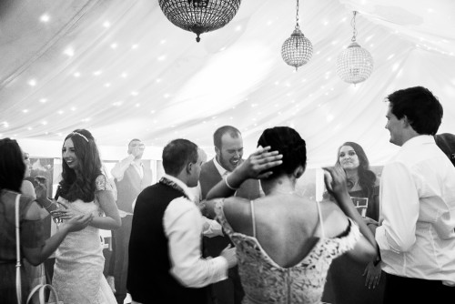 Guests dancing at Moxhull Hall
