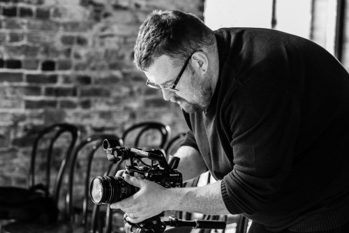 Tim, a Wedding Videographer of Blue Ridge Films, at Shustoke Farm Barns