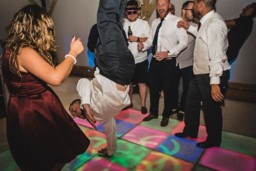 Man breakdancing at Redhouse Barn