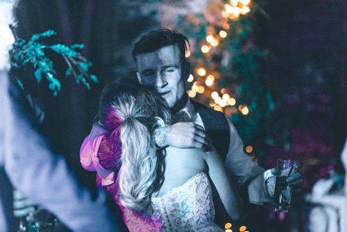 Bride and groom dancing to the Wedding DJ in Stratford-Upon-Avon