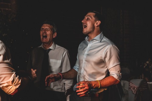 Guests dancing to the Wedding DJ at Wishaw Country Sports in Sutton Coldfield, Warwickshire