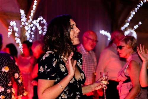 Guest dancing to the Wedding Disco in Solihull