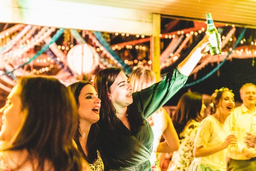 More guests dancing to the Mobile Disco at Plas Dinam in Llandinam