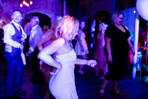 Guest dancing to the Wedding DJ in Dudley