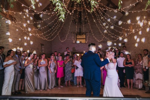 Wedding DJ at the Cotswold Venue of The Kingscote Barn in Stroud, Gloucestershire