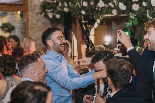Mobile DJ at the Cotswold Venue of The Kingscote Barn in Stroud, Gloucestershire