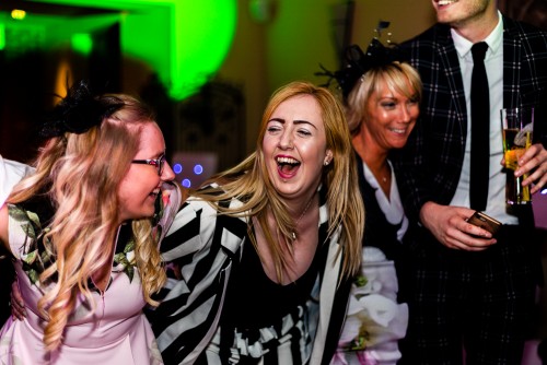 Guests dancing to the Wedding Disco in Staffordshire